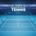 combien de temps dure un match de tennis image court tennis chronomètre