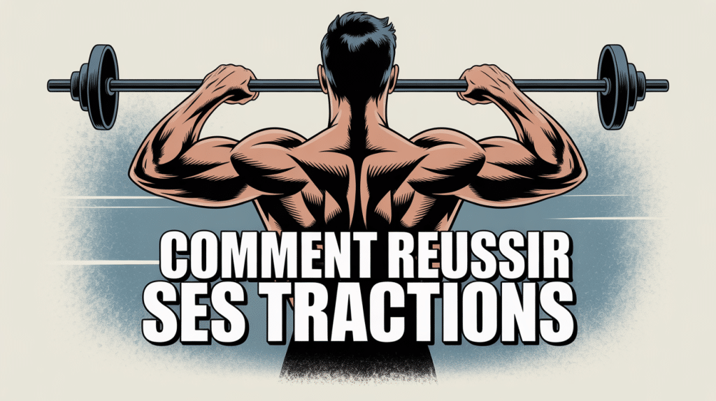 comment faire des tractions homme musclé à la barre