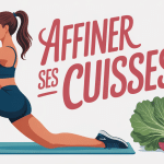 comment perdre des cuisses illustration sport et légumes