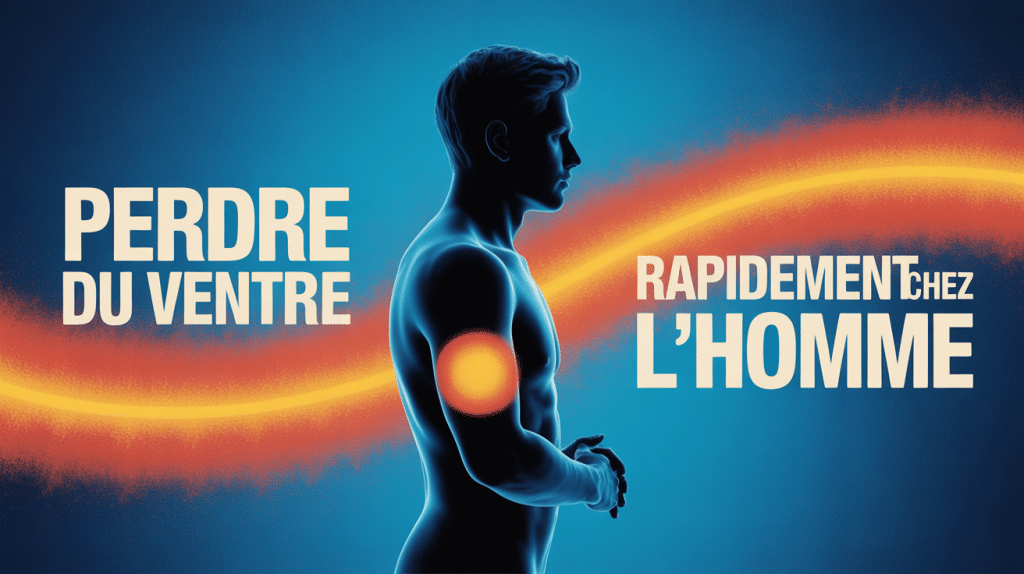 Illustration transformation comment perdre du ventre pour un homme rapidement