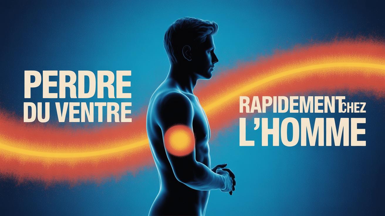 Illustration transformation comment perdre du ventre pour un homme rapidement