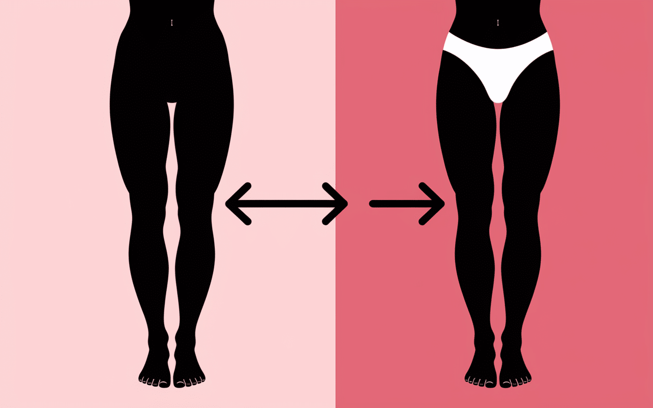 comment raffermir les cuisses illustration jambes relâchées fermes