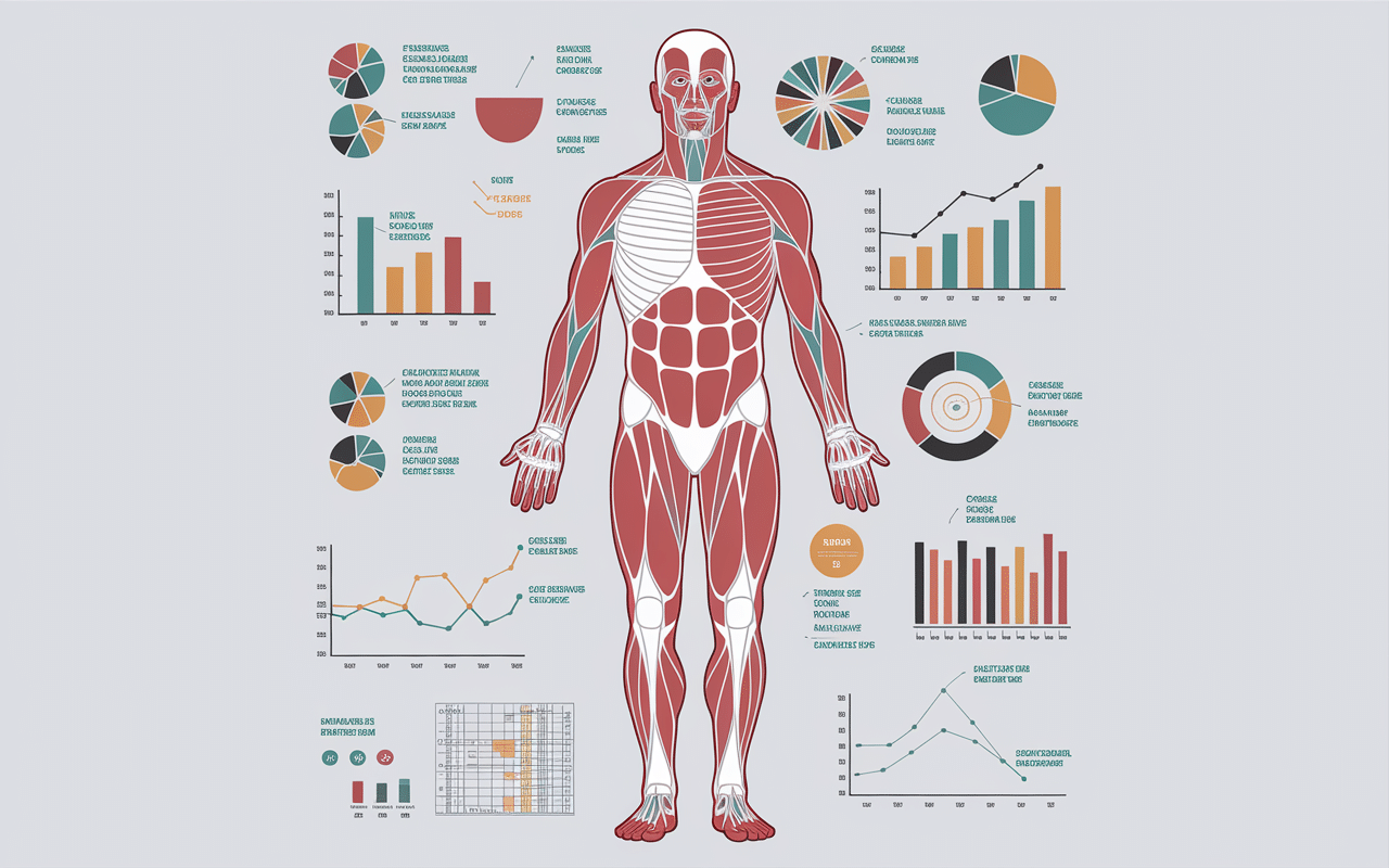 Corps homme muscle naturel anatomie fibres musculaires