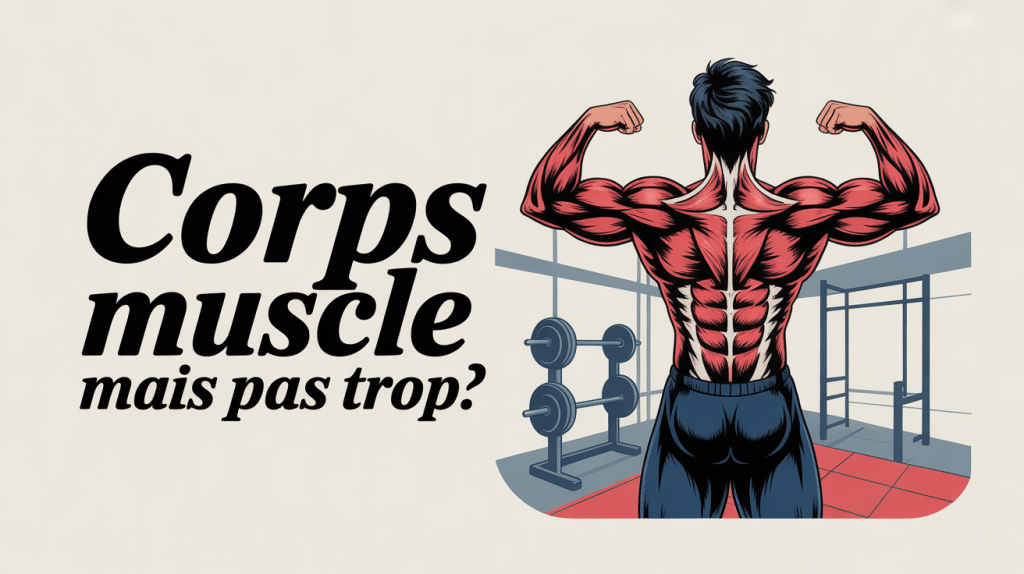 corps muscle mais pas trop silhouette équilibrée et dynamique