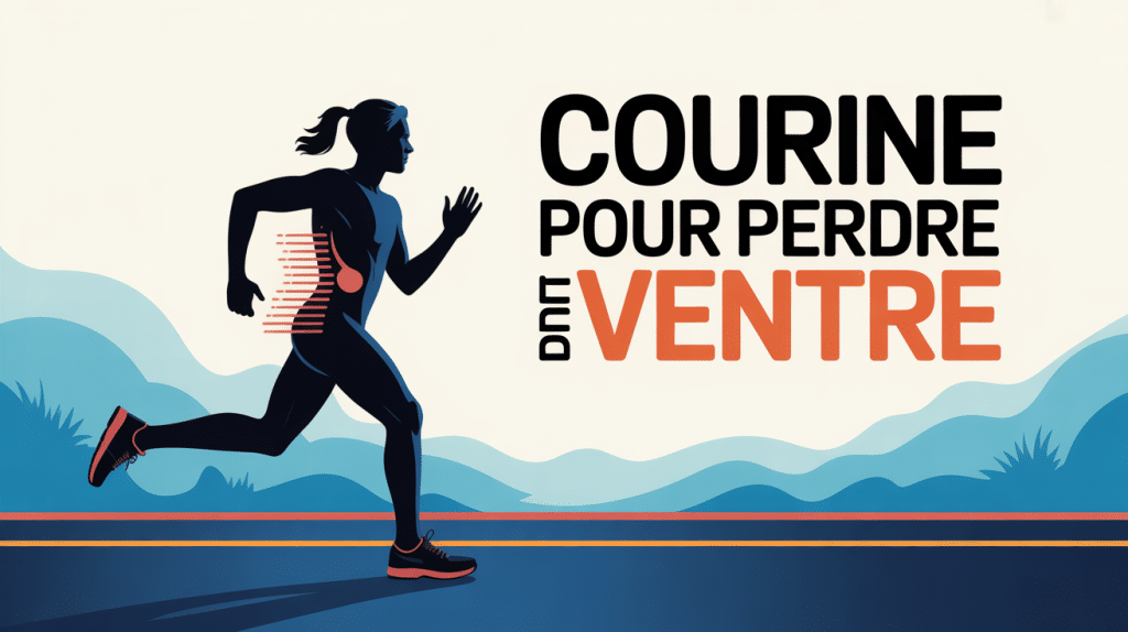 courir fait perdre du ventre, personne silhouette sur chemin