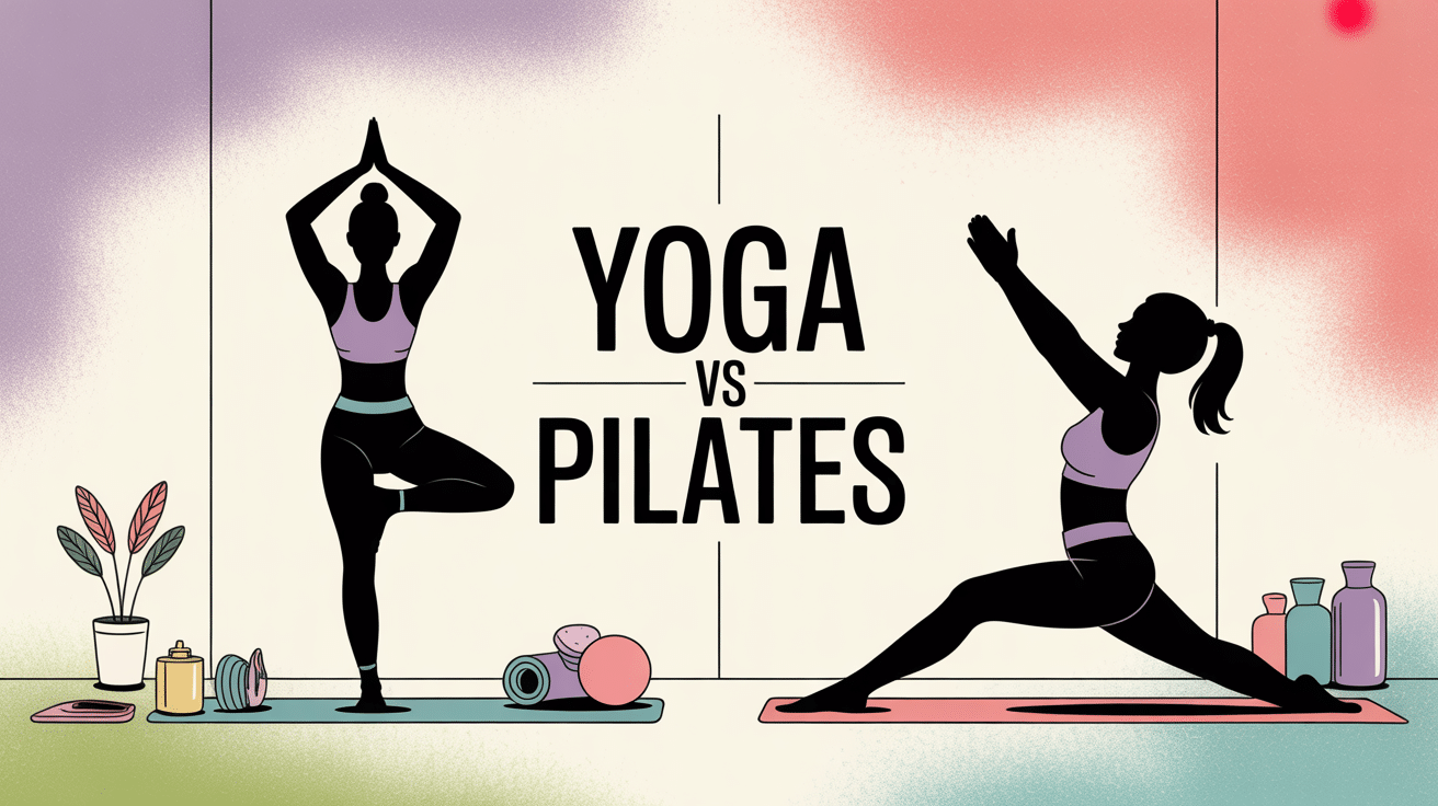 Difference entre yoga et pilate femme postures comparées