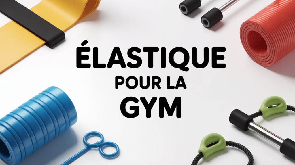 Elastique pour la gym modèles différents sur fond blanc