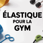 Elastique pour la gym modèles différents sur fond blanc
