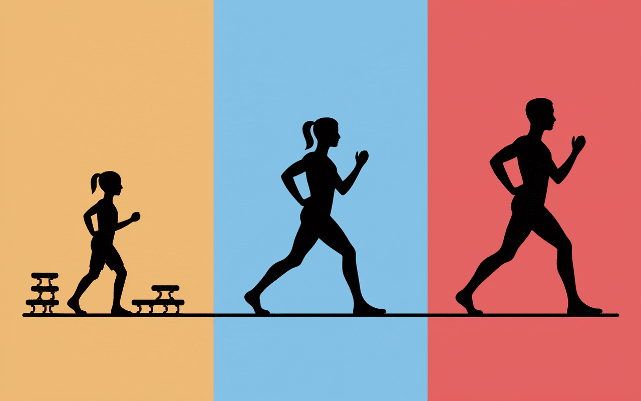 Débutant intermédiaire avancé curl biceps avec halteres