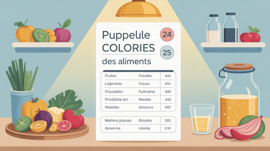 tableau des calories par aliment a imprimer support imprimable