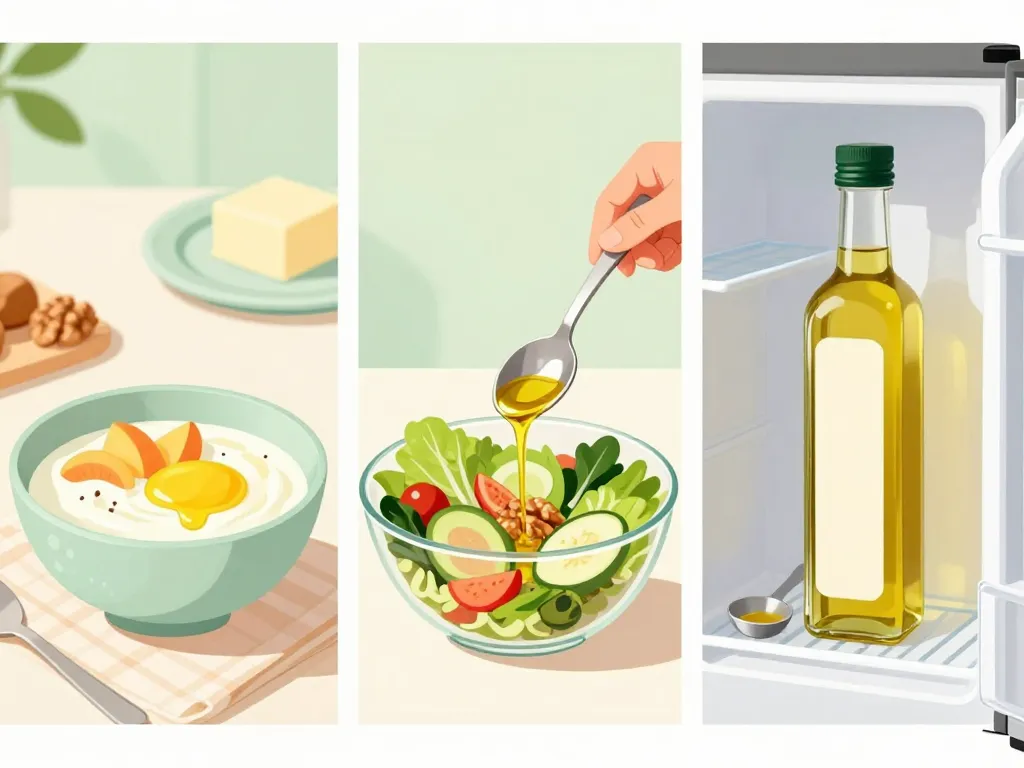 une cuillere d huile de noix par jour usage salade frigo portion