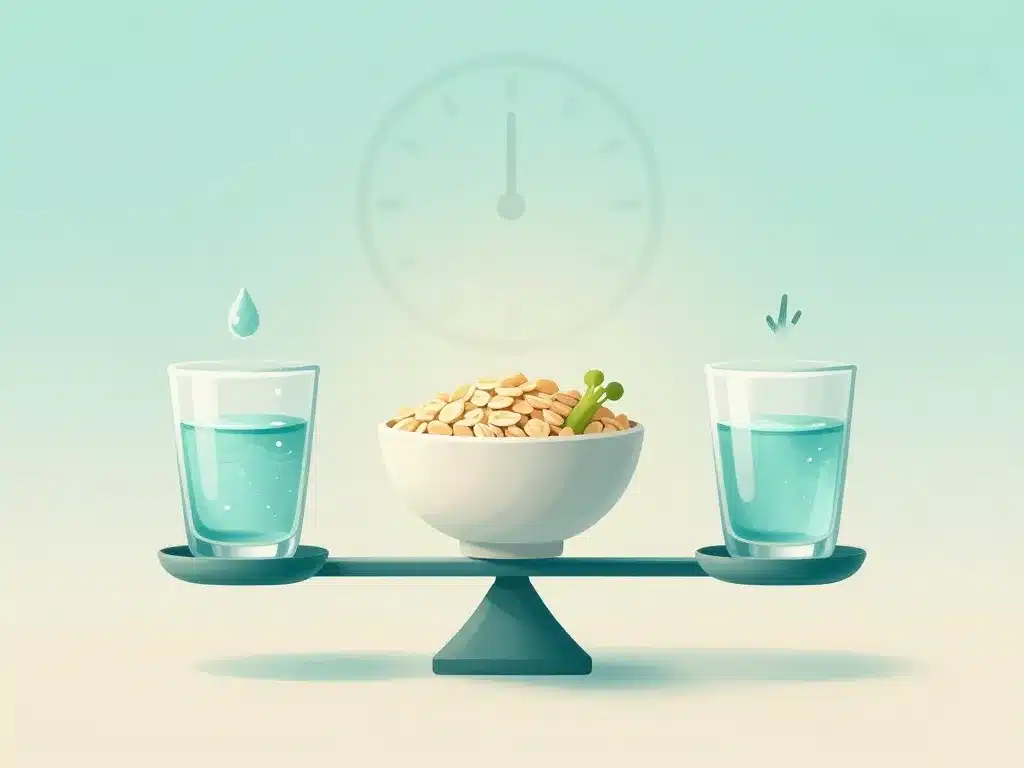 ventre plat et alimentation équilibre hydratation fibres rythme repas