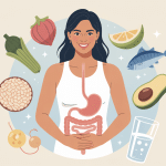 ventre plat et alimentation illustration vectorielle silhouette abdominale