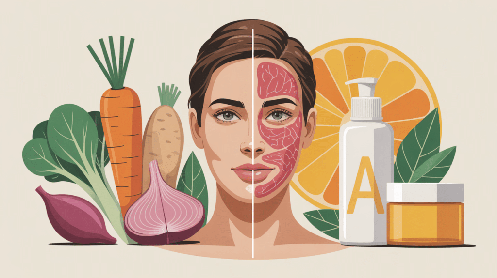 vitamine a et peau renouvellement cellulaire et collagène