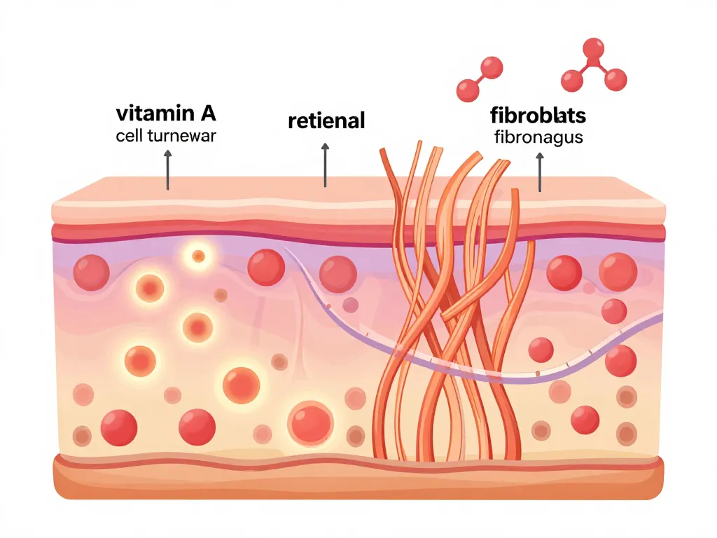 vitamine a et peau schéma renouvellement cellulaire