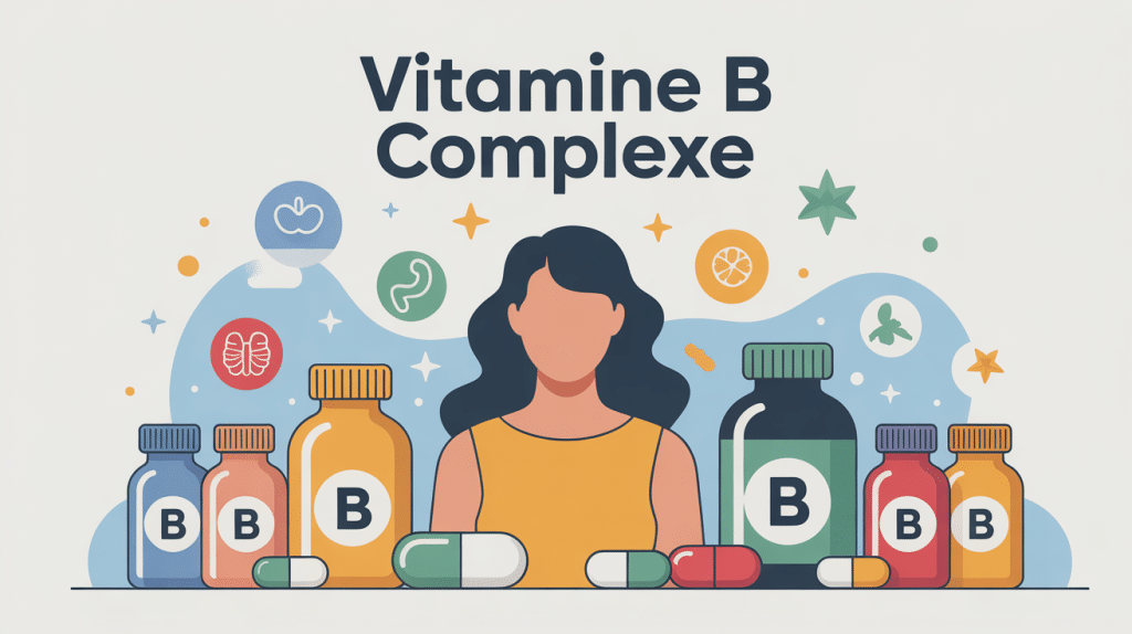 Illustration vitamine b complexe effets secondaires, guide sécurité
