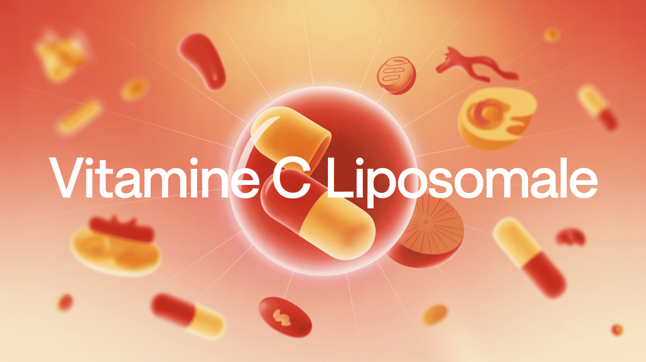 Illustration vitamine c liposomale bienfaits capsule liposomale