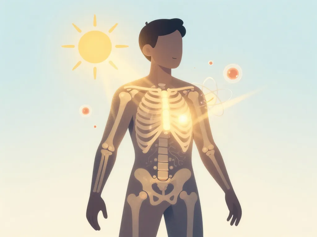 vitamine d3 1000 ui rôle os immunité silhouette