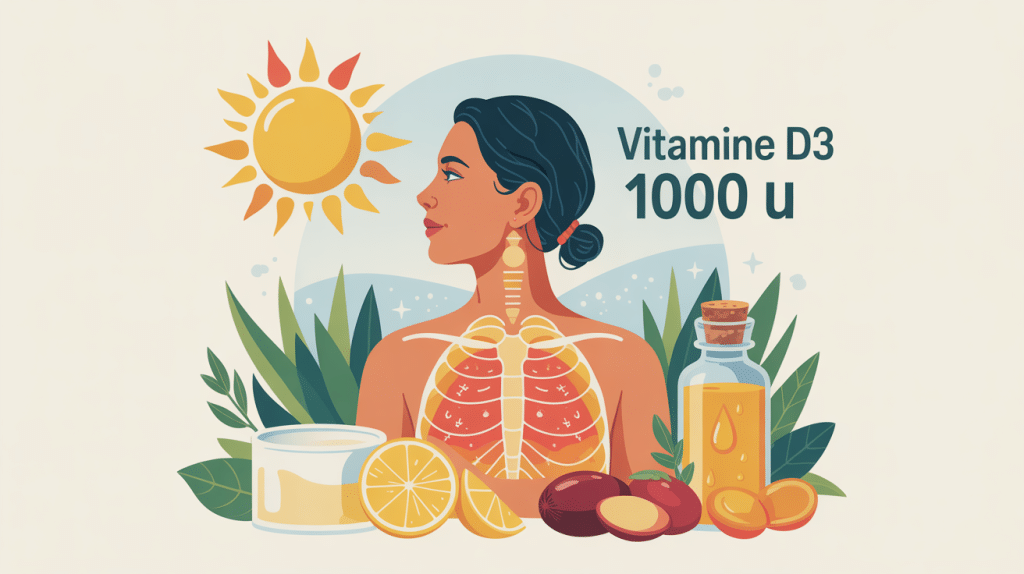 vitamine d3 1000 ui supplémentation os immunité