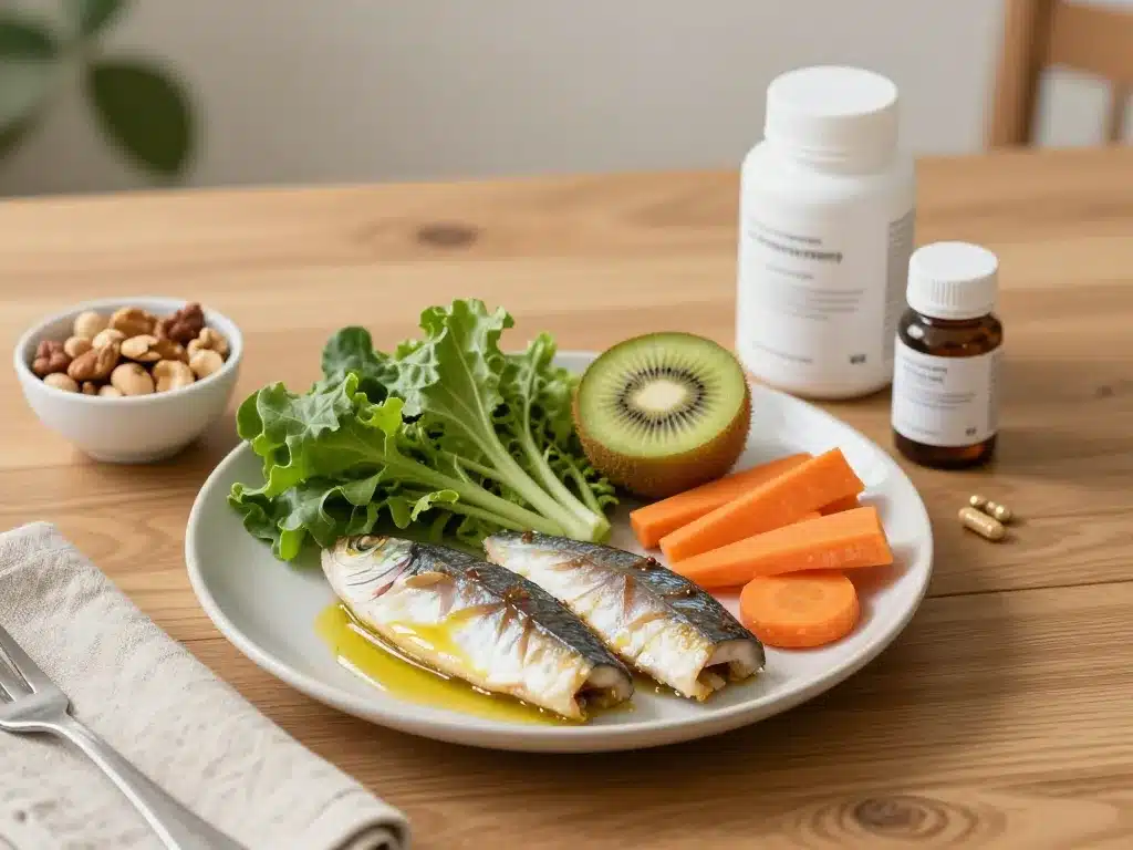 Alimentation et compléments vitamines pour le systeme immunitaire