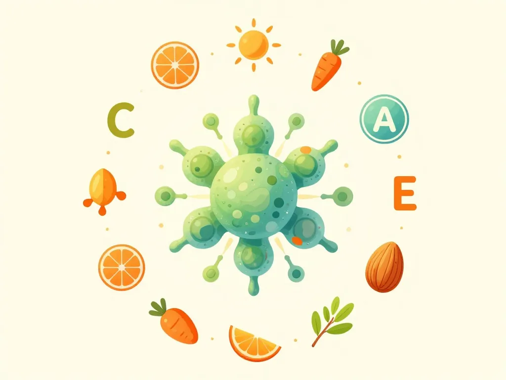 Vitamines pour le systeme immunitaire protegent cellules