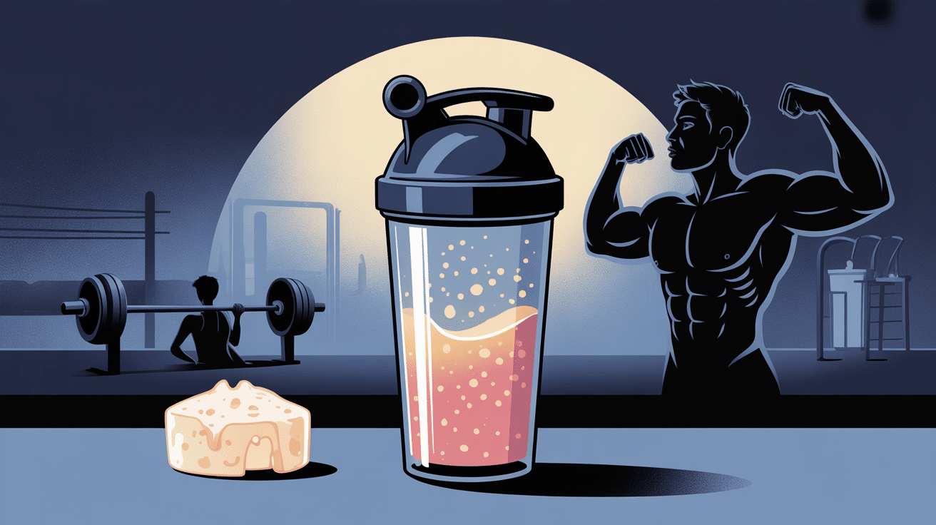 whey avant de dormir shaker nocturne et acides aminés