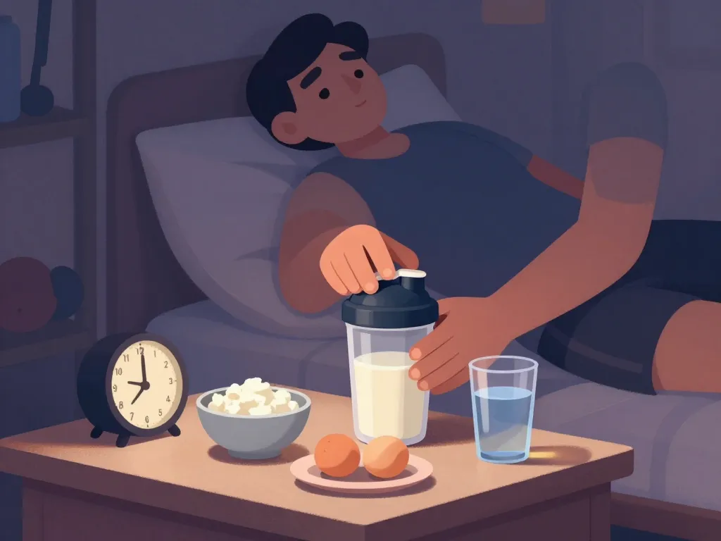 whey avant de dormir routine shaker bedside alternatives protéinées