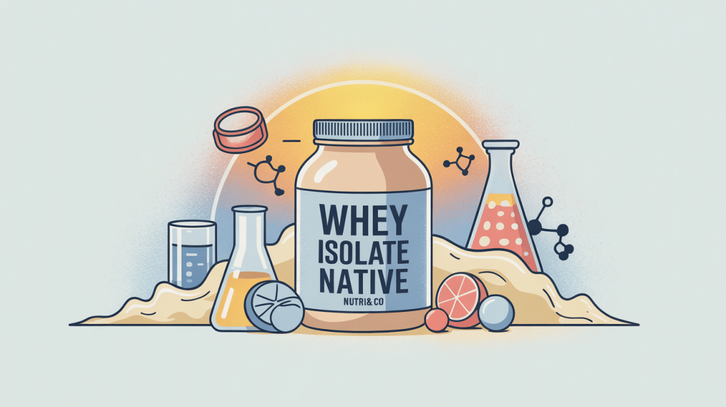 Pot de whey isolate native nutriaandco pure et traçable