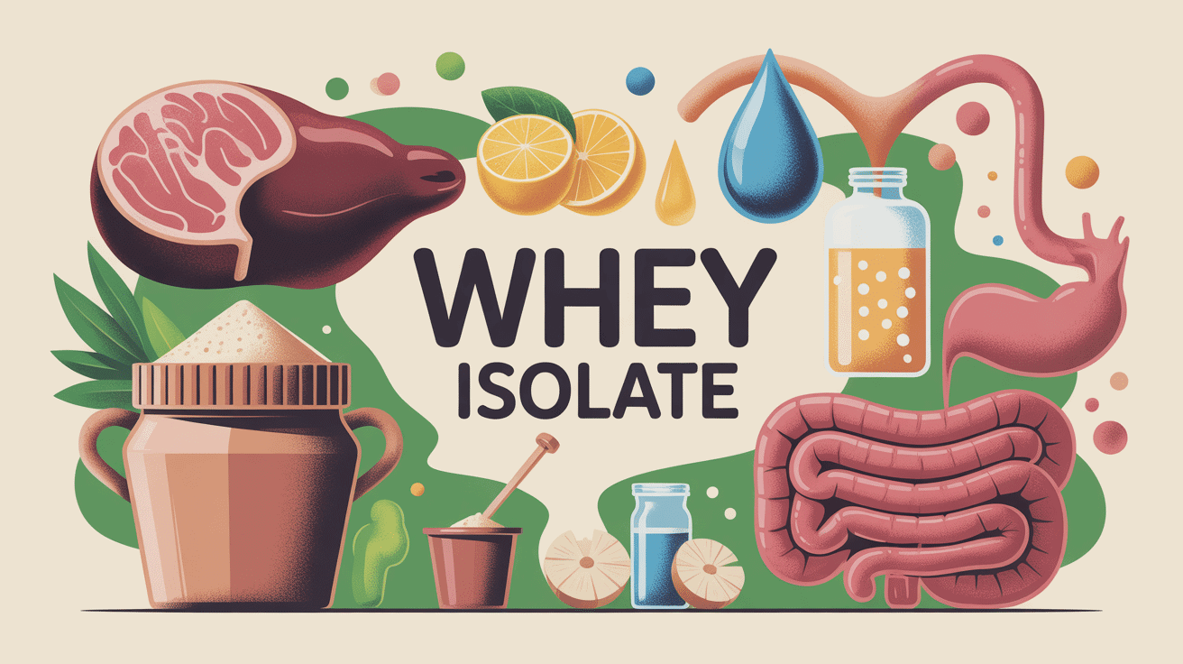 whey protein isolate dangers illustration conceptuelle pot poudre filtration