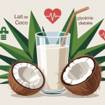 illustration lait de coco et diabete choix santé