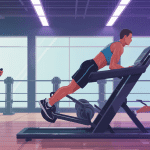 machine a hip thrust salle de sport illustration