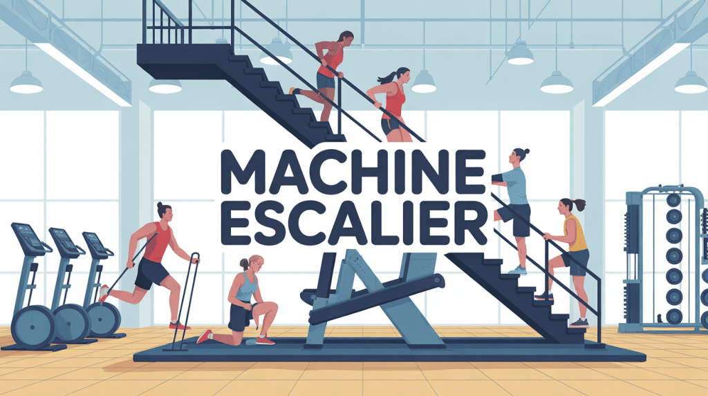 machine salle de sport escalier ambiance dynamique salle de sport