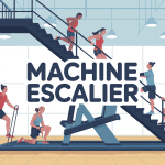 machine salle de sport escalier ambiance dynamique salle de sport