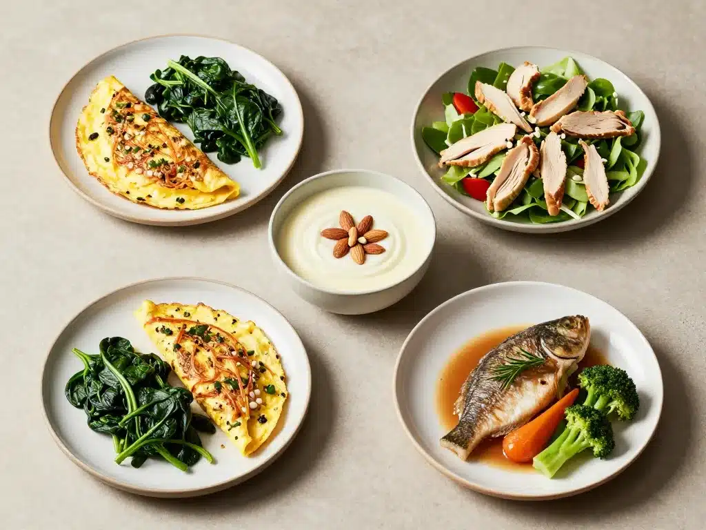 menu pour regime hyperproteine repas journée type