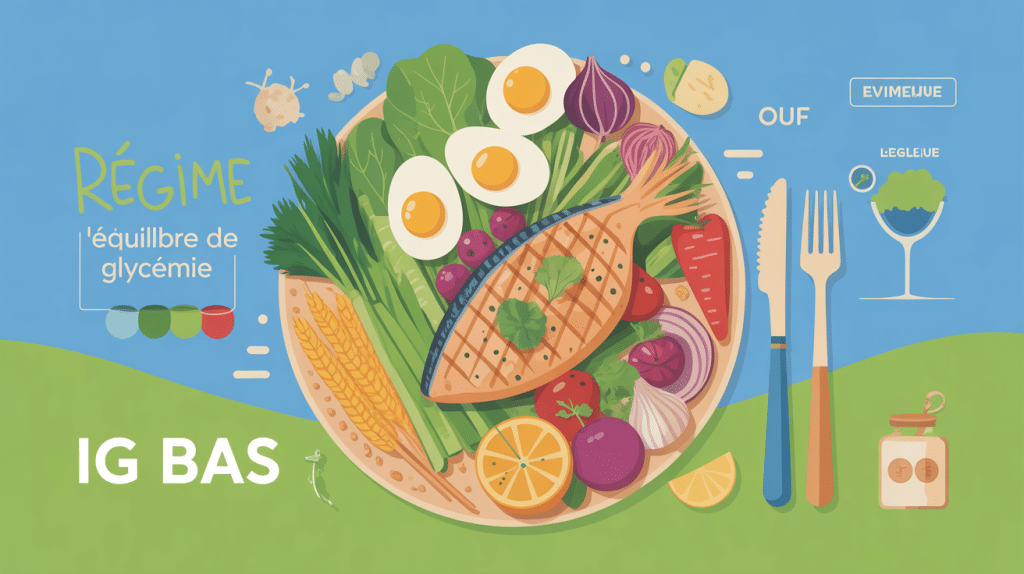 menu regime ig bas phase offensive assiette variée perte de poids