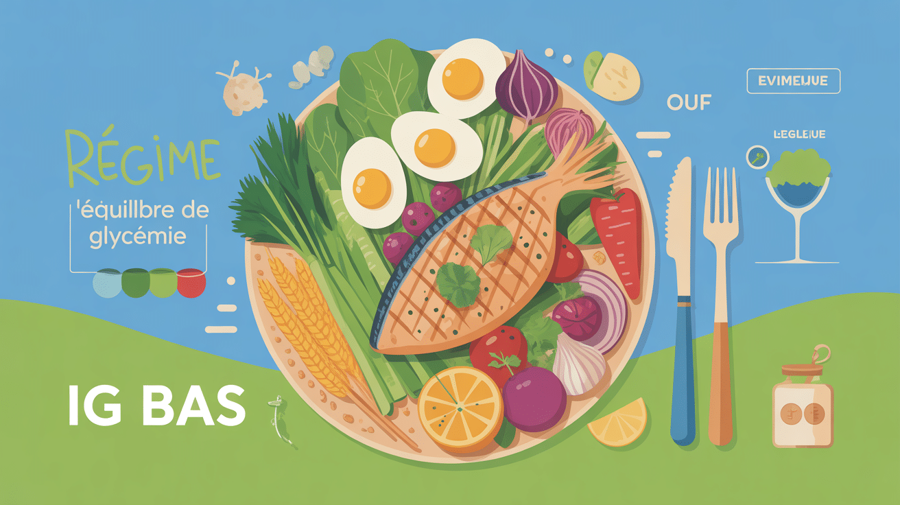 menu regime ig bas phase offensive assiette variée perte de poids