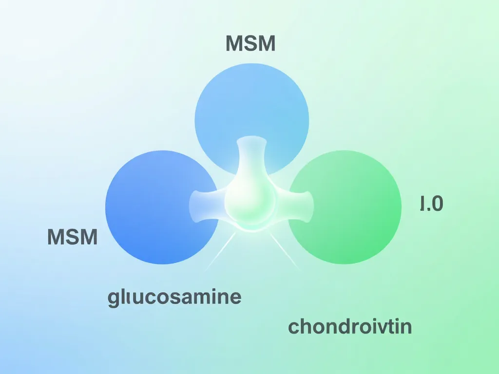 Diagramme msm glucosamine & chondroitin soutien articulations
