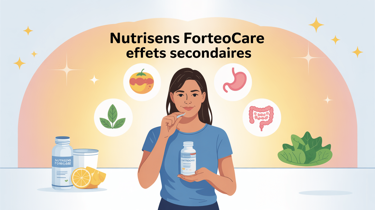 Nutrisens ForteoCare effets secondaires visuel informatif