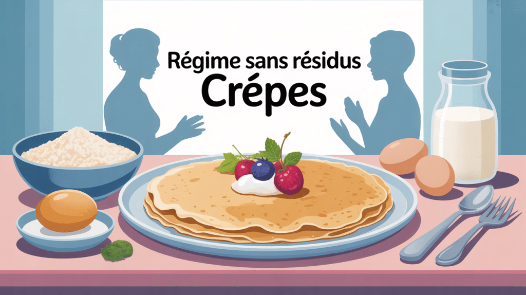 peut on manger des crêpes dans un regime sans residus image principale