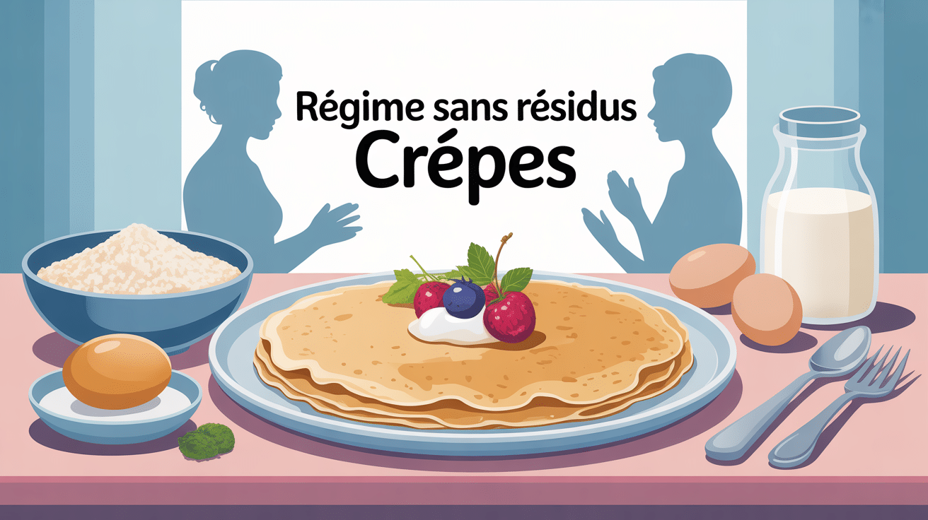 peut on manger des crêpes dans un regime sans residus image principale