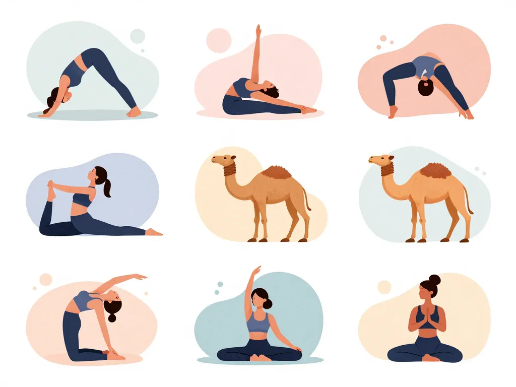 illustration poses moins evidentes postures de yoga 6 lettres