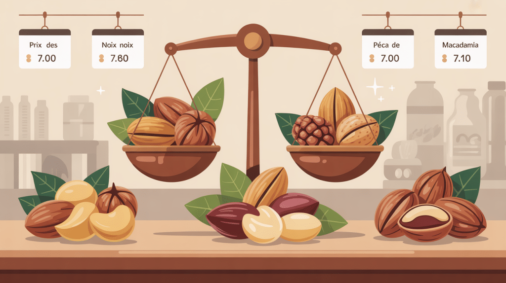 illustration variétés de noix prix des noix au kilo