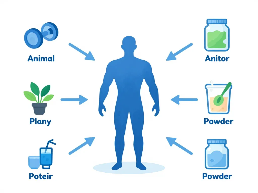 proteine musculation pour prise de masse diagramme concept