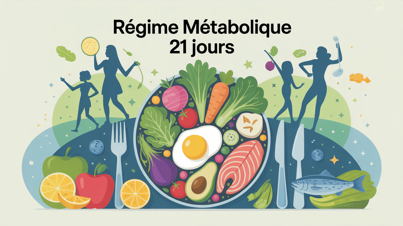regime metabolique 21 jours menu assiette équilibrée