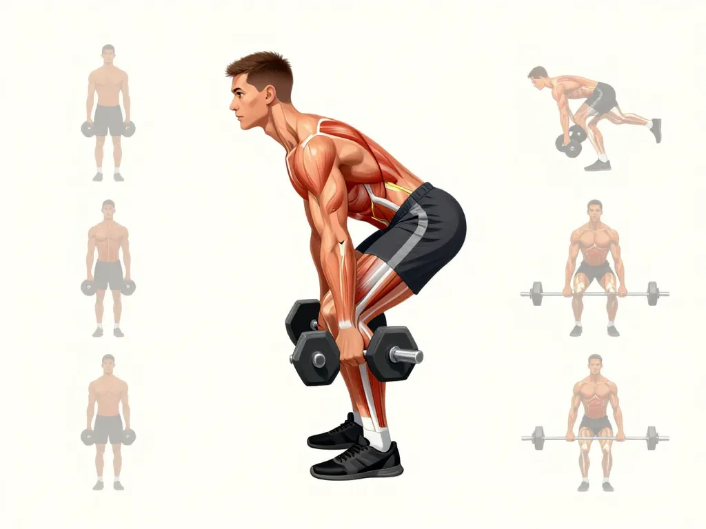 souleve de terre jambes tendues haltere position correcte