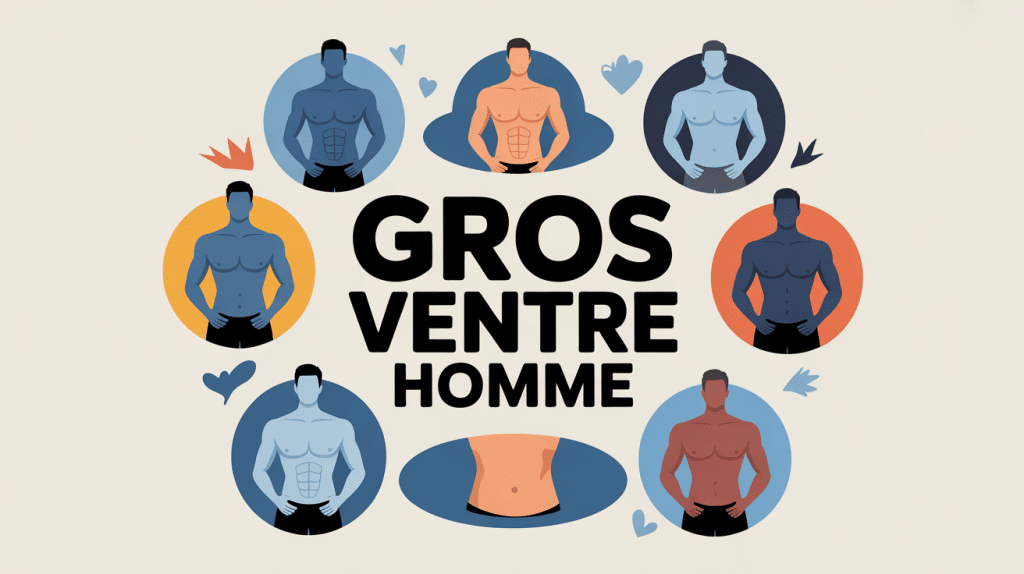 illustration centrale type de gros ventre homme