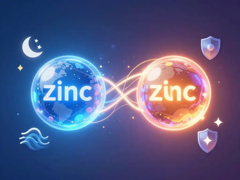 diagramme conceptuel zinc et magnesium ensemble effet sur énergie sommeil