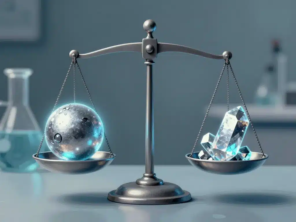 balance symbolique zinc et magnesium ensemble avec fond scientifique