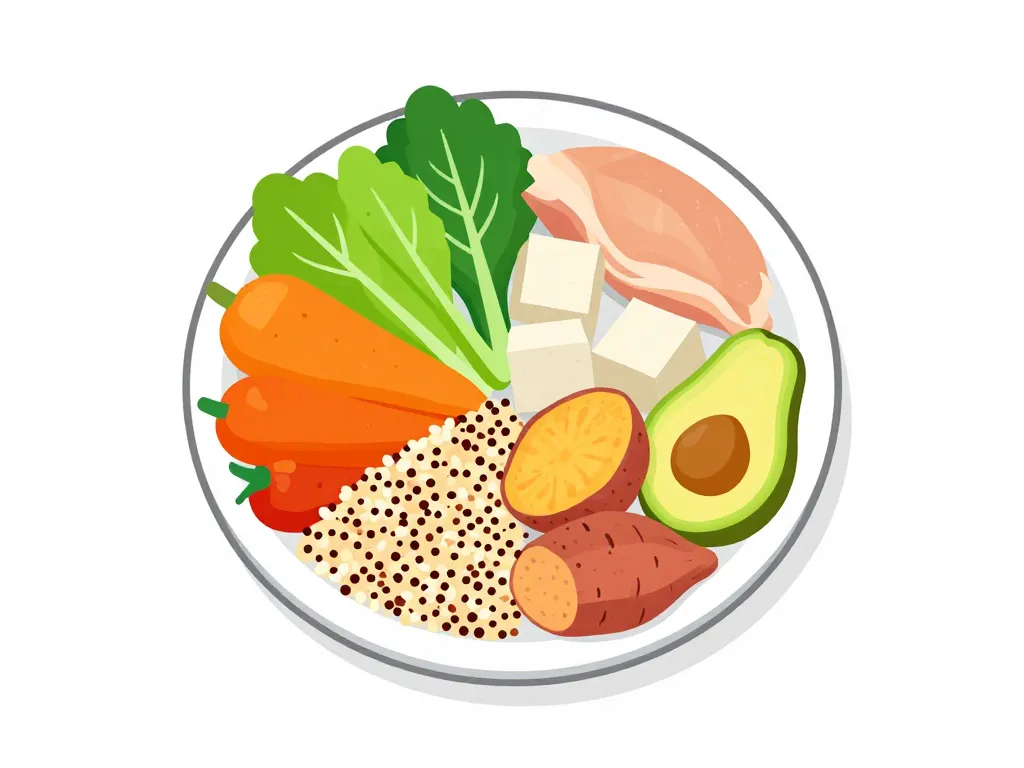 diagramme assiette équilibrée alimentation perte de poids