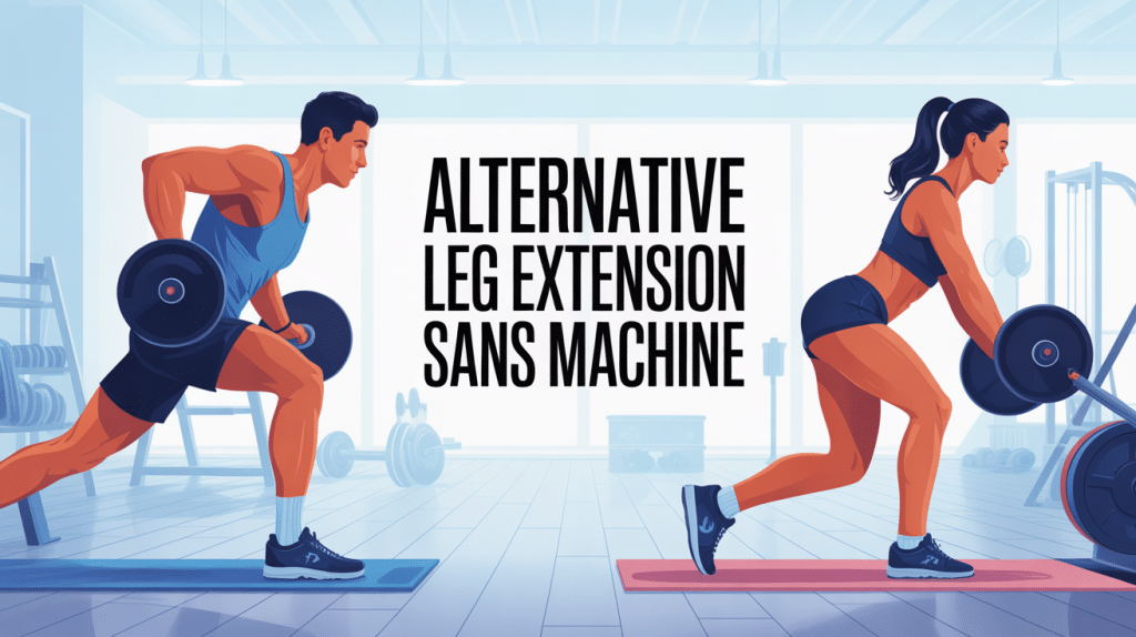 alternative leg extension sans machine athlètes entraînement
